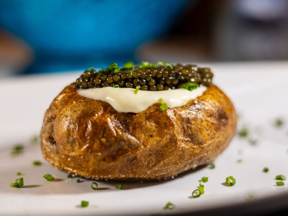Tony's caviar baked potato