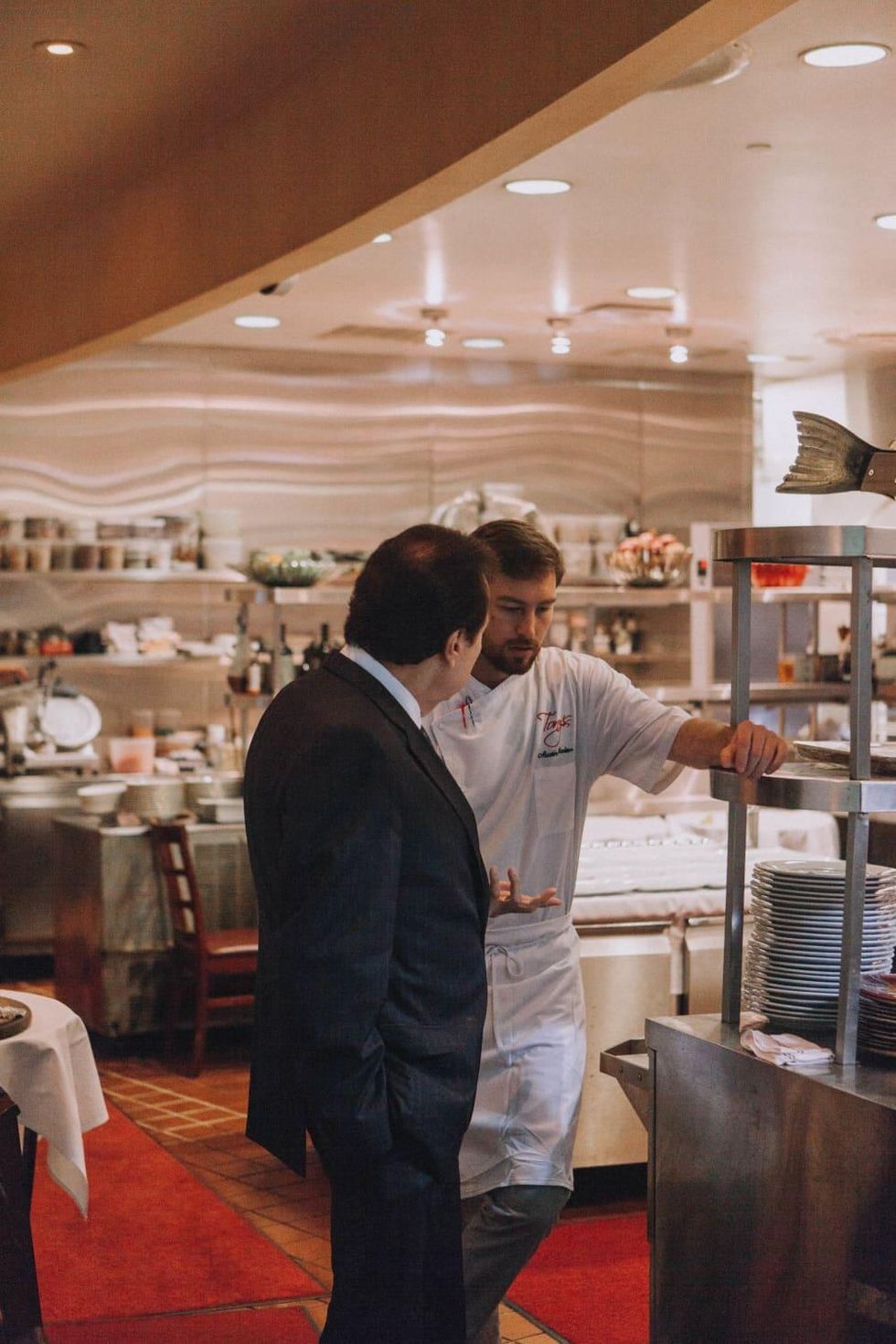 Tony Vallone and Chef Austin Waiter