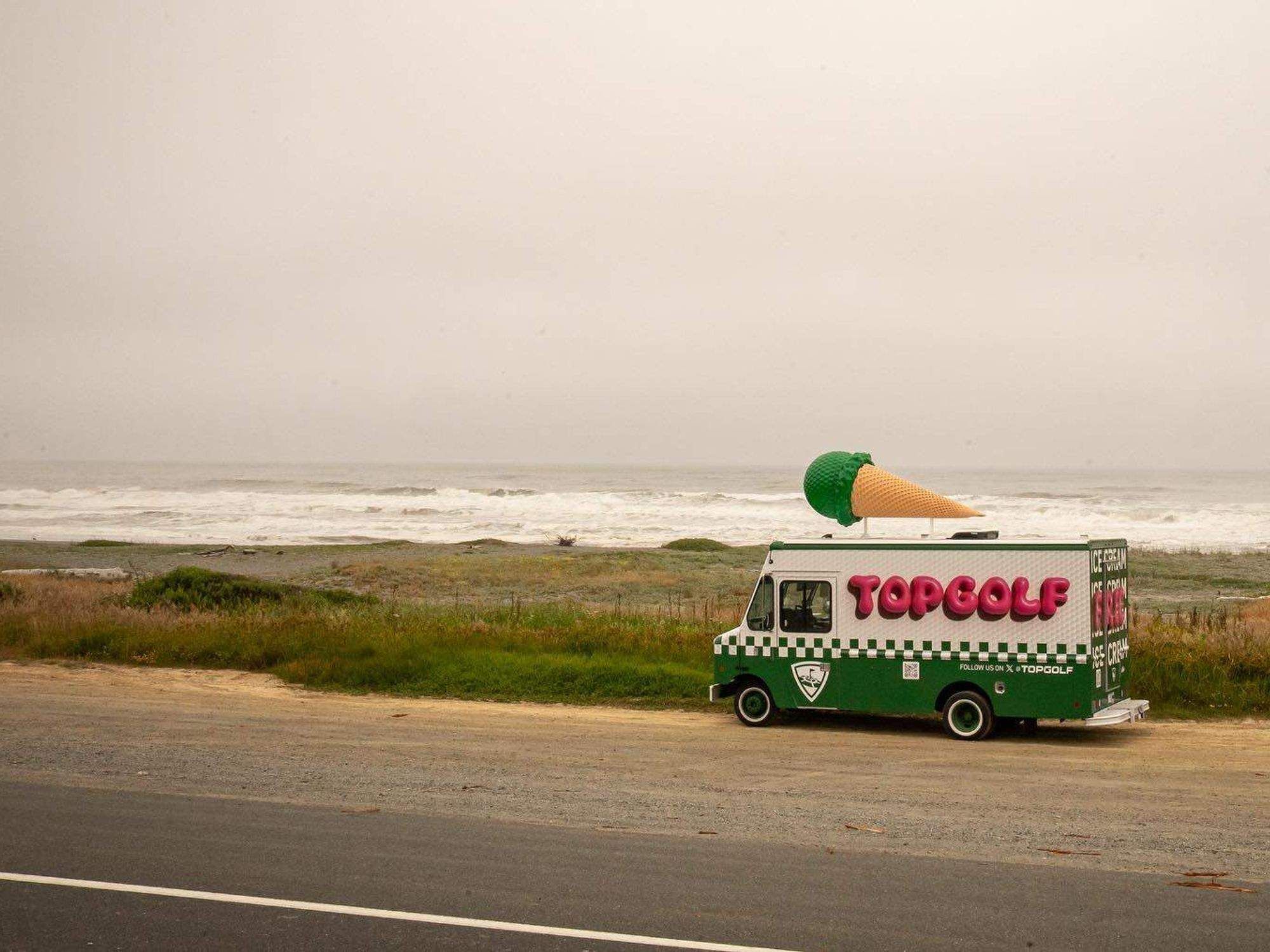 Topgolf ice cream truck
