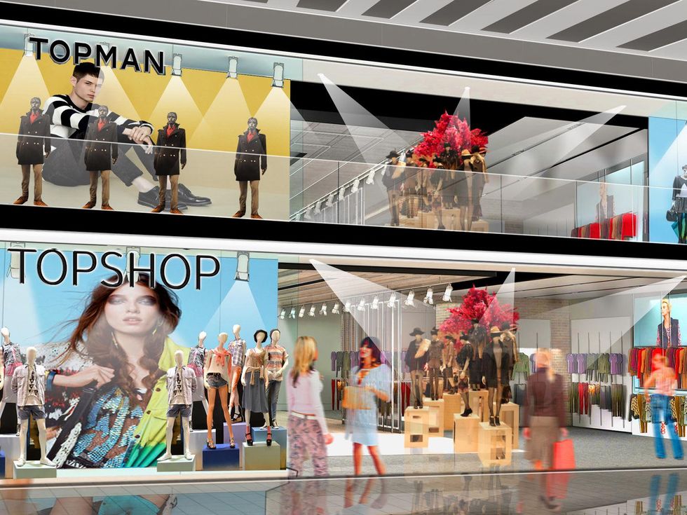 Topshop and Topman Galleria rendering February 2014