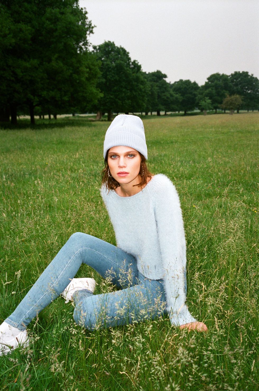 TopShop model in field August 2013