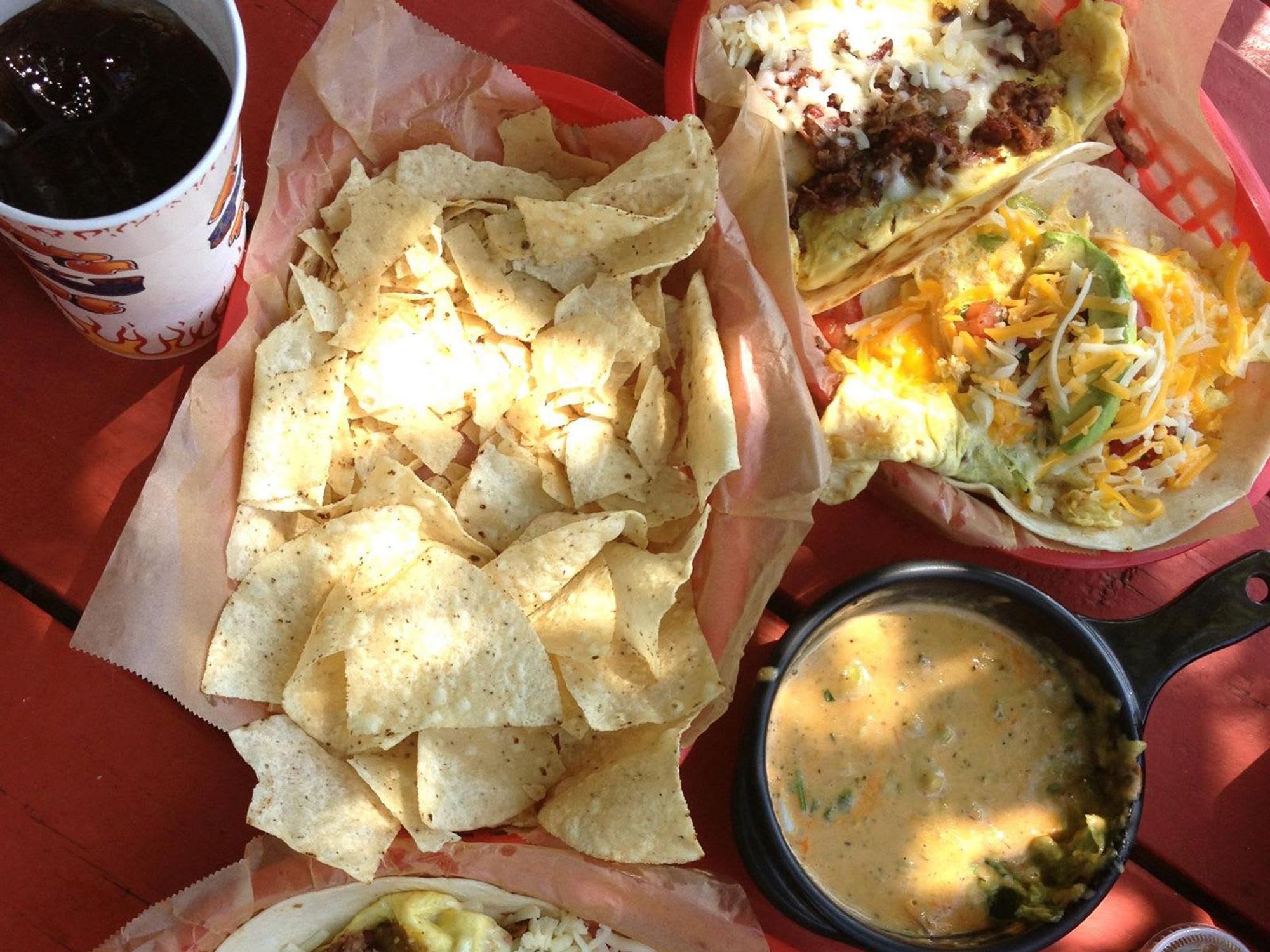 Torchy's Tacos chips queso tacos