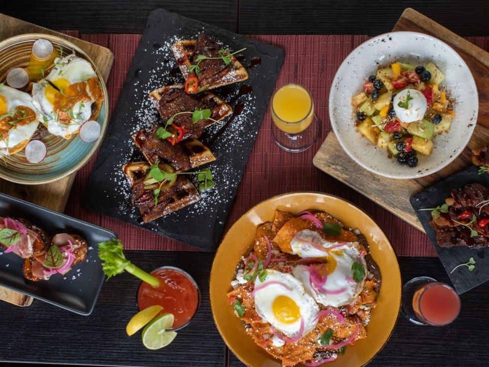 Toro Toro Four Seasons Houston brunch spread