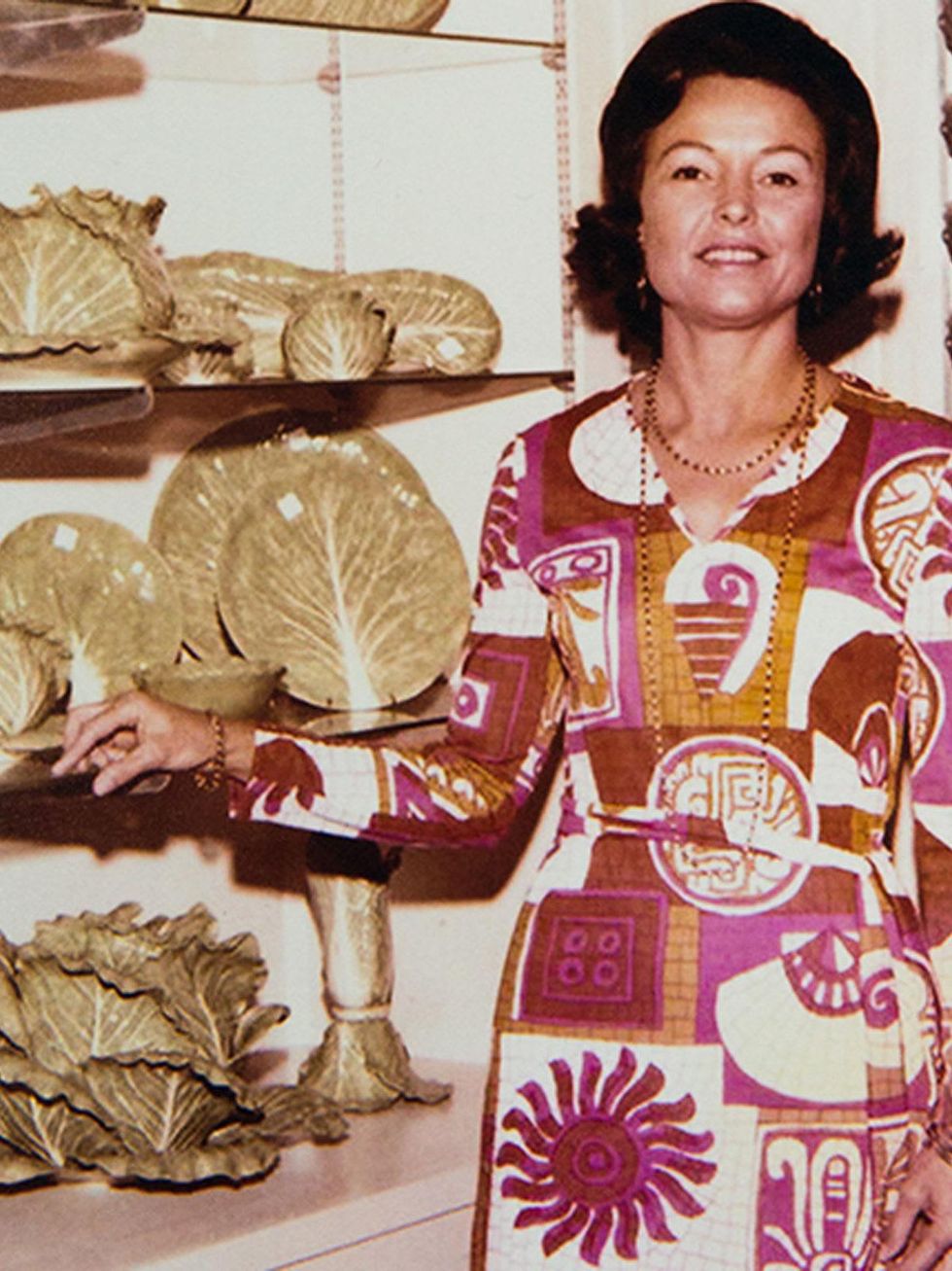 Tory Burch lettuce and cabbage collection March 2015 Dodie Thayer in Palm Beach