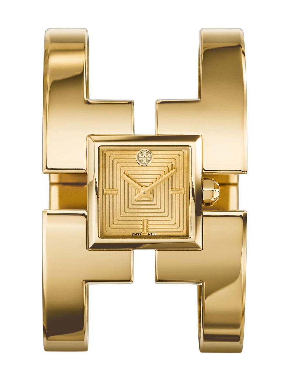 Tory Burch watch collection October 2014 The Sawyer in gold tone