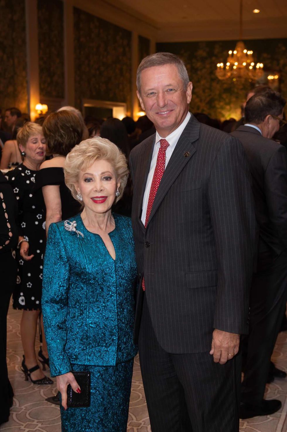 Touchdown for TEACH gala 2021 Drew Brees Margaret Williams and David Wuthrich