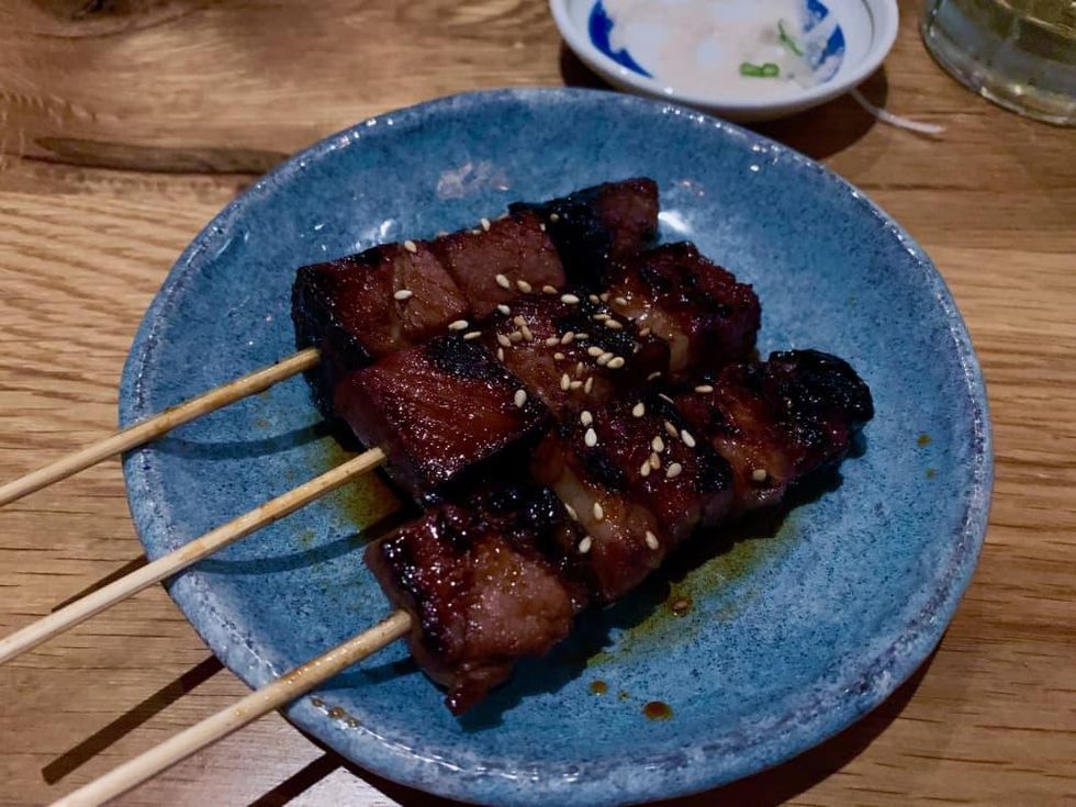 Toukei Izakaya beef short rib skewer