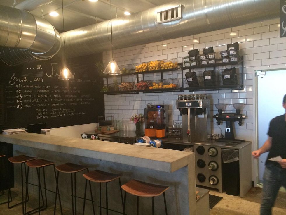 Tout Suite interior coffee bar