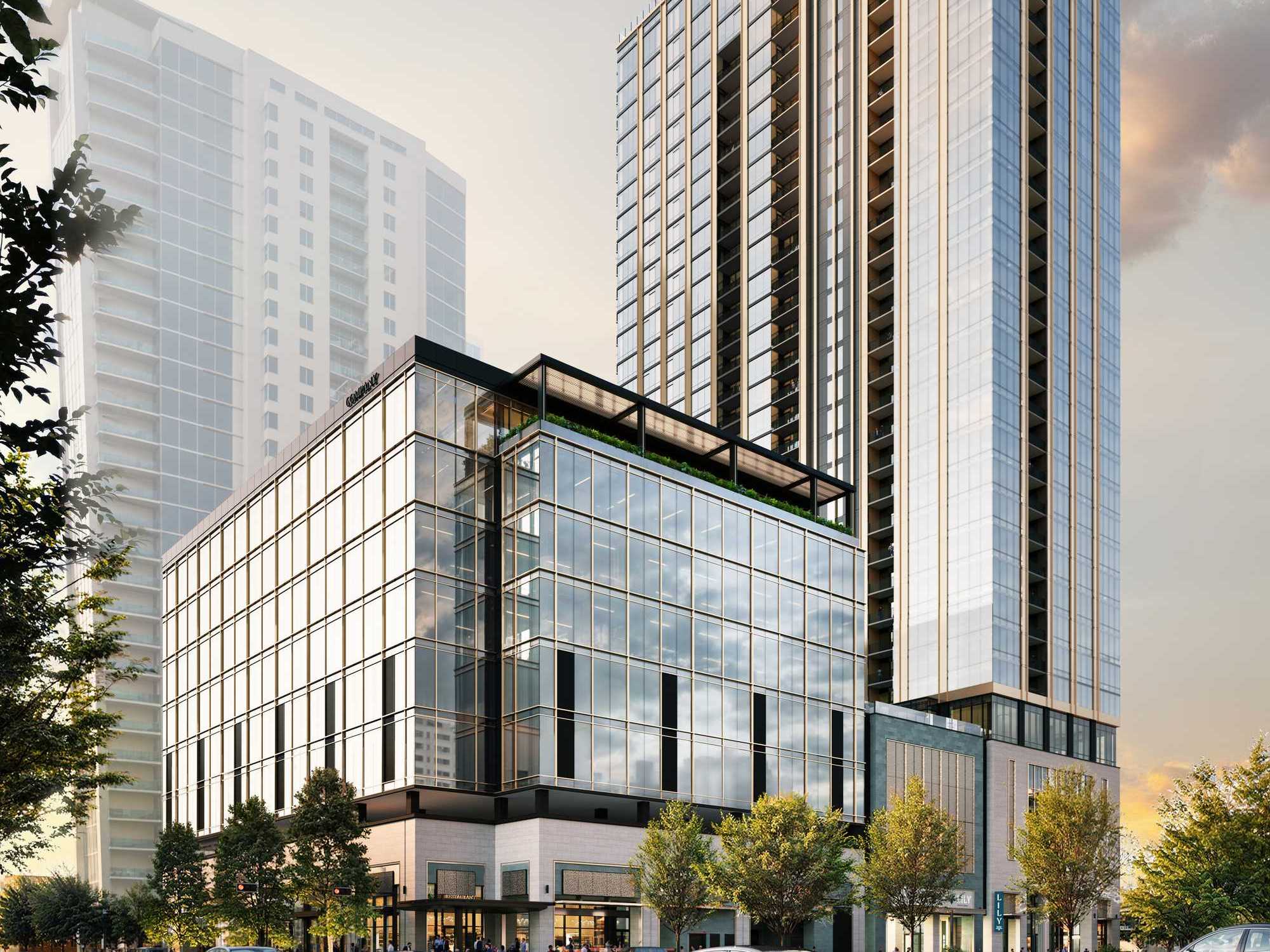 Tower of 2811 Kirby and The Lily River Oaks