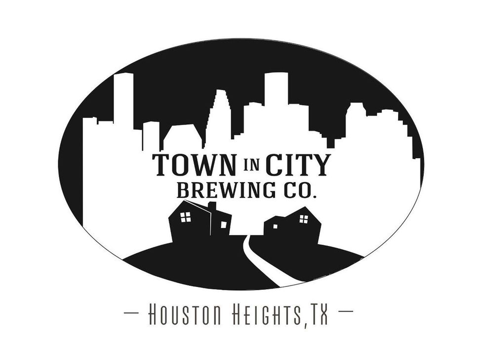 Town in City Brewing Co., logo, Heights, beer