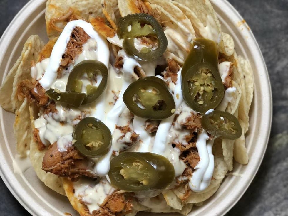 Toyota Center chicken adobo nachos Ken hoffman