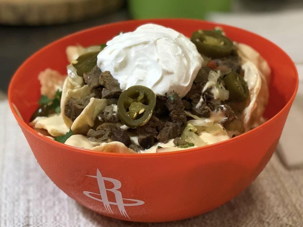 Toyota Center grilled beef fajita nachos Ken Hoffman