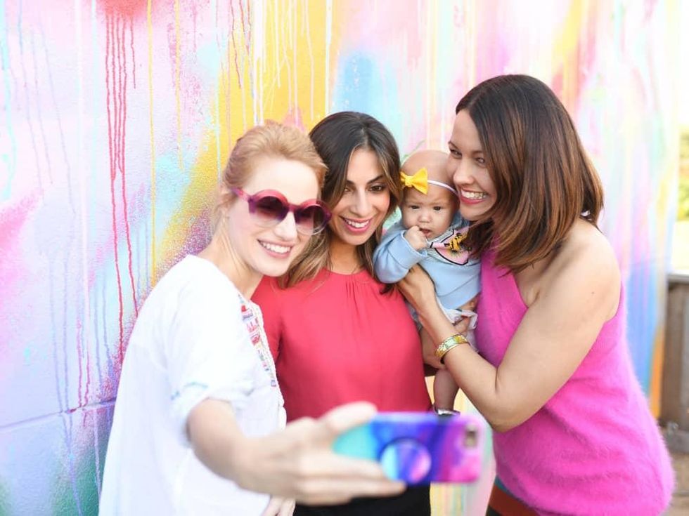 Traci Ling, Sukaina Rajani, Elle Hogan, Carrie Colbert at More Color Please Launch