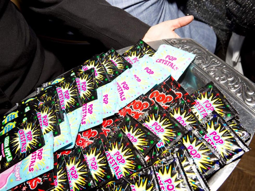 Tray of Pop Rocks at Chinquapin Flashback Gala