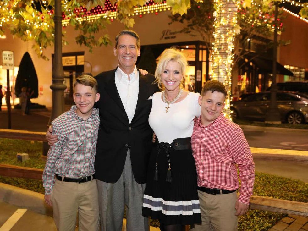 Trent DeClaire, Chris DeClaire, Laurie DeClaire and Patrick DeClaire at Holiday Shopping Card