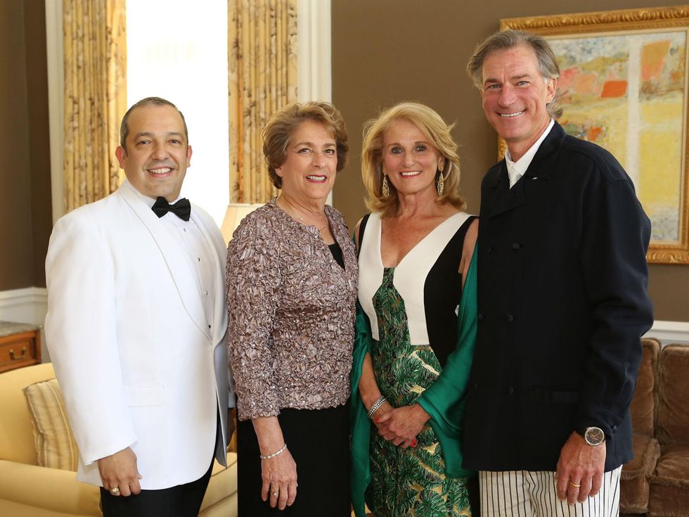 Trey Velasco, from left, Ellen Cohen, Denise-Monteleone and Bill Hamilton at the CancerForward Gala May 2014