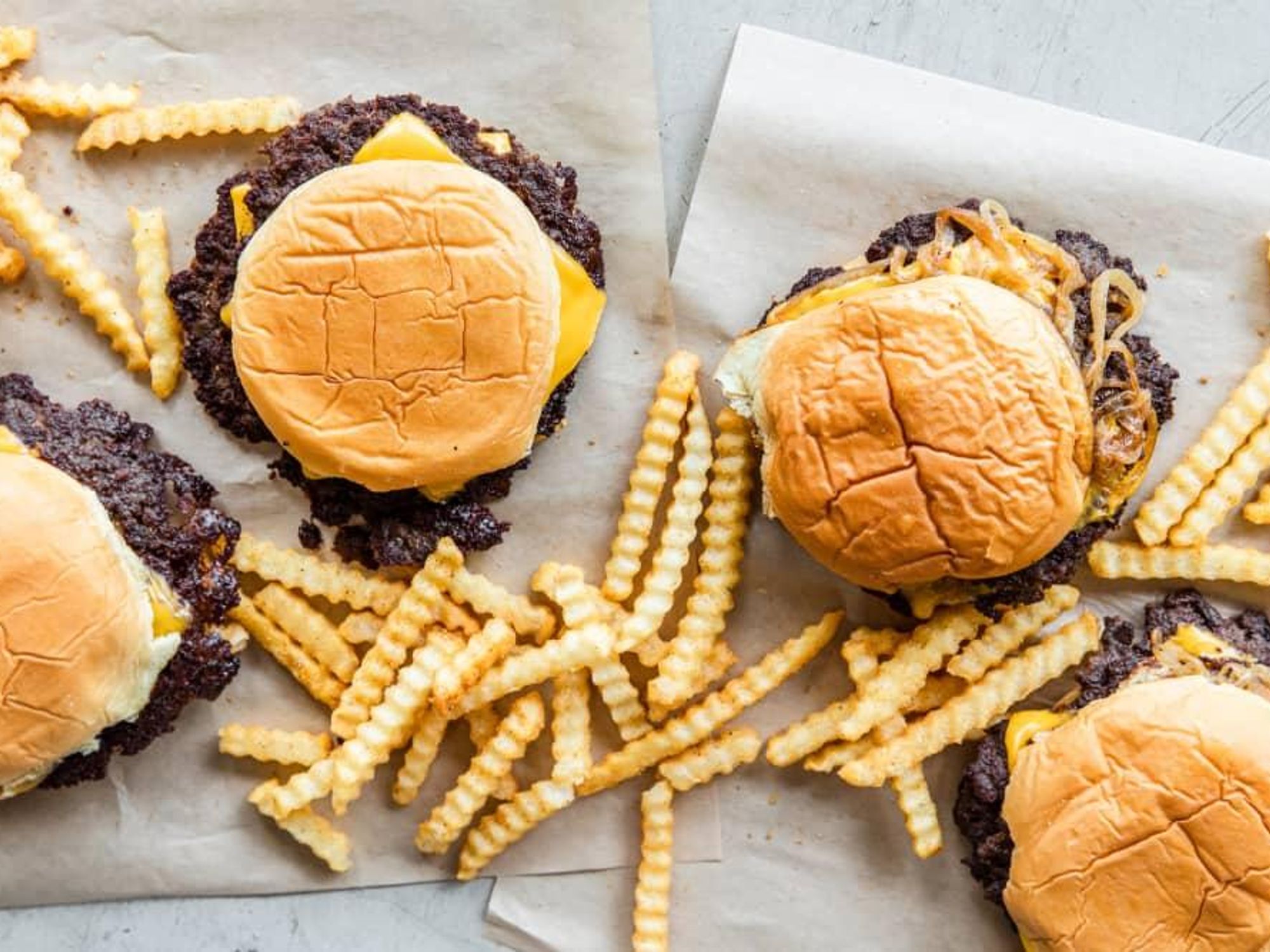 Trill Burgers burger and fries