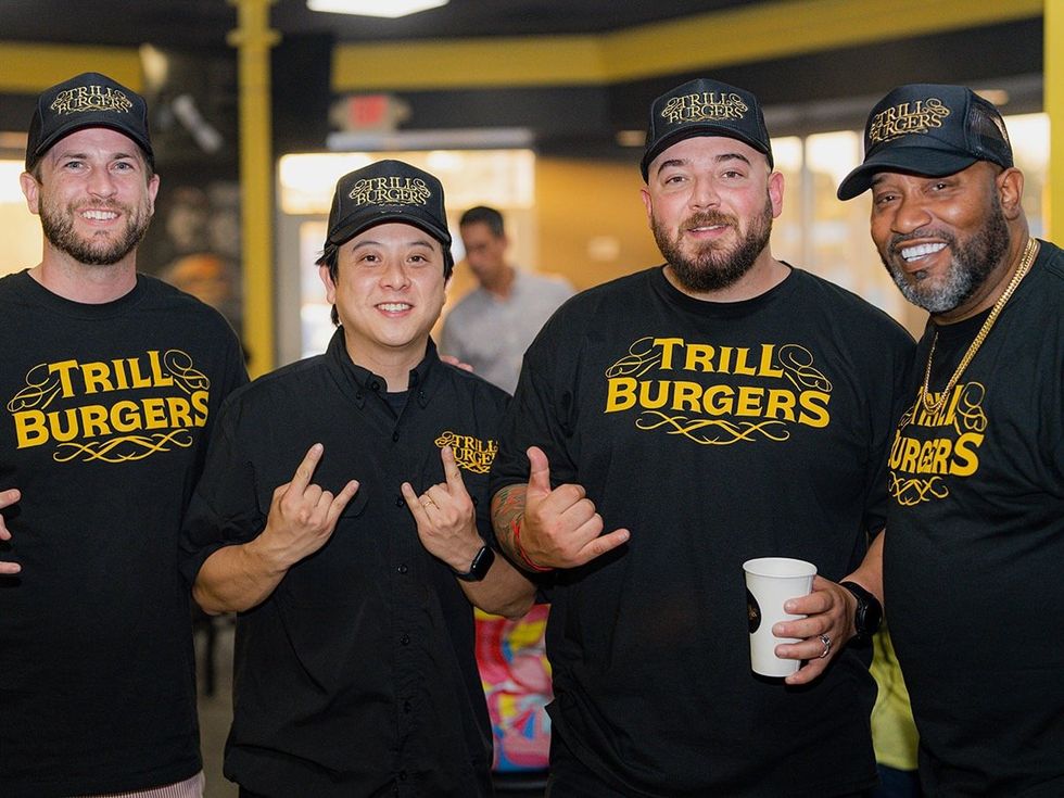 Trill Burgers sneak peek party