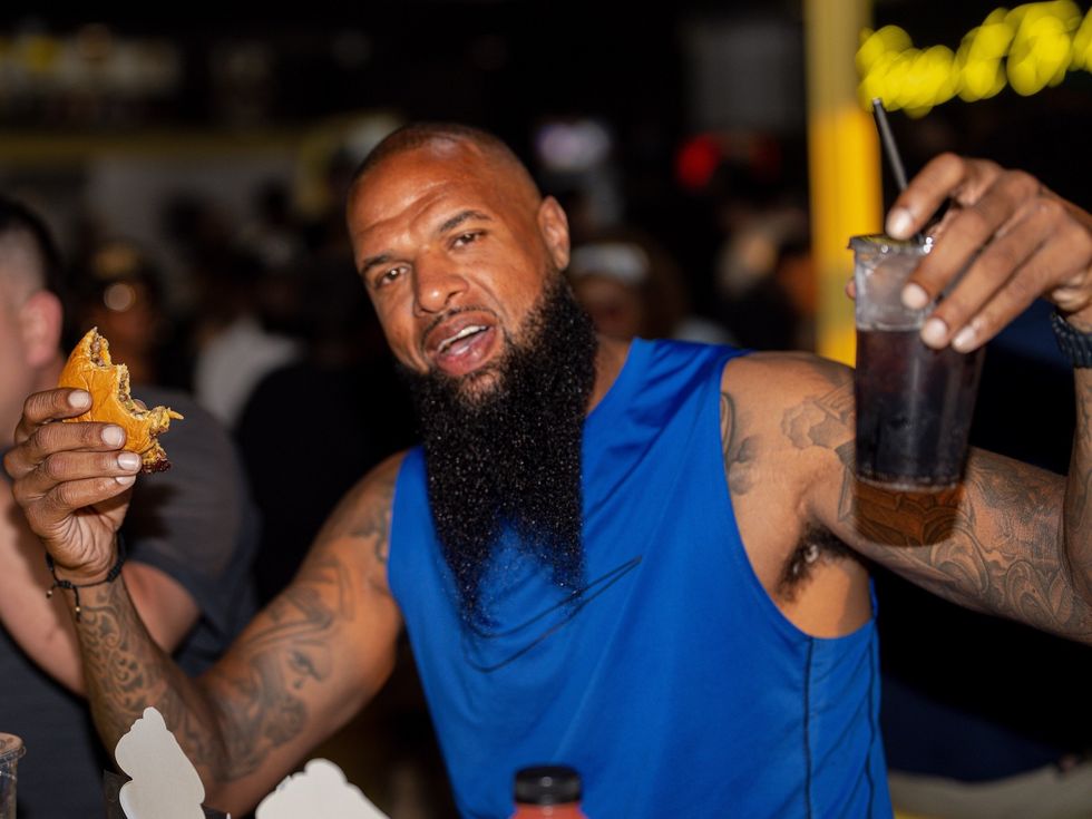 Trill Burgers sneak peek party