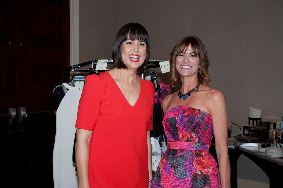 Trina Turk, left, and Missy Balleza at the Spring Branch Education Foundation luncheon November 2014