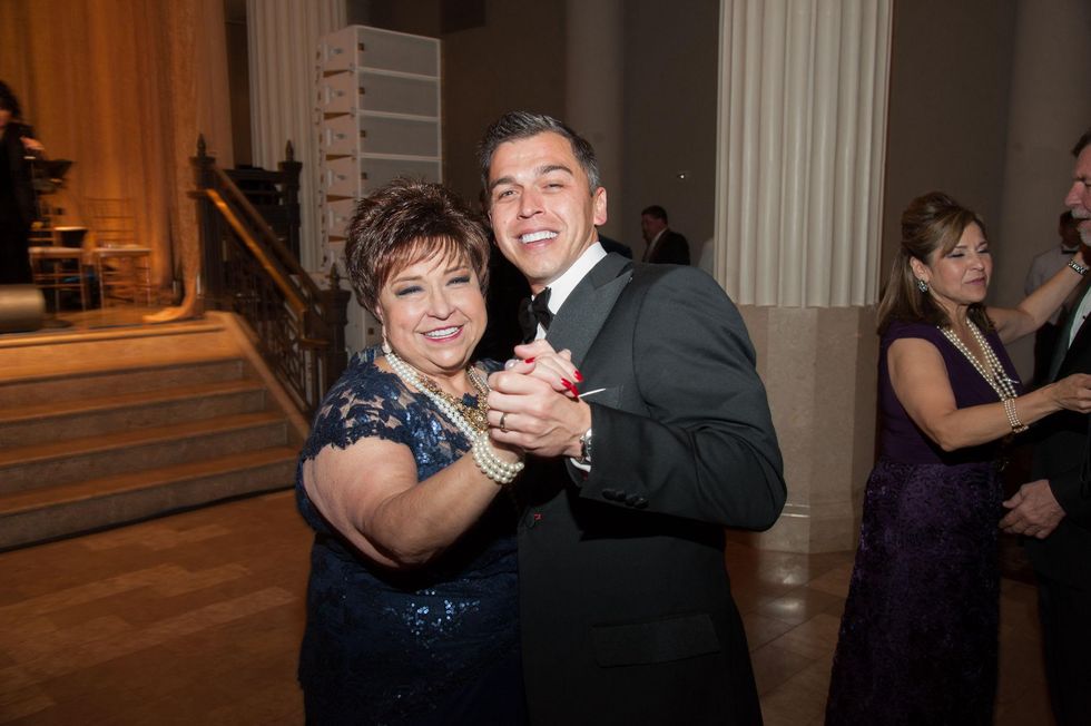 Trini Mendenhall and Oniel Mendenhall at The Women's Home Gala November 2014