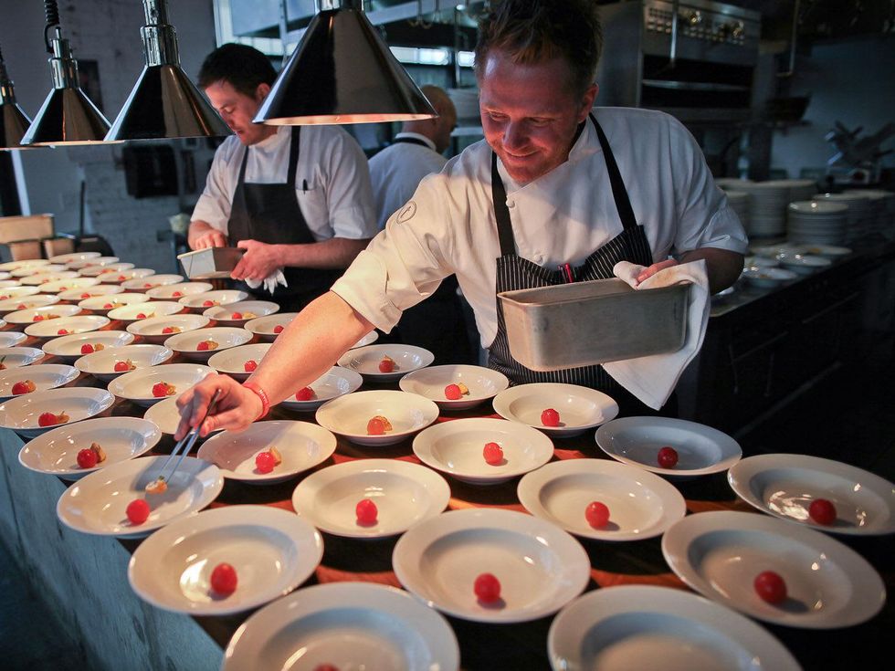 Triniti restaurant, Ryan Hildebrand plating
