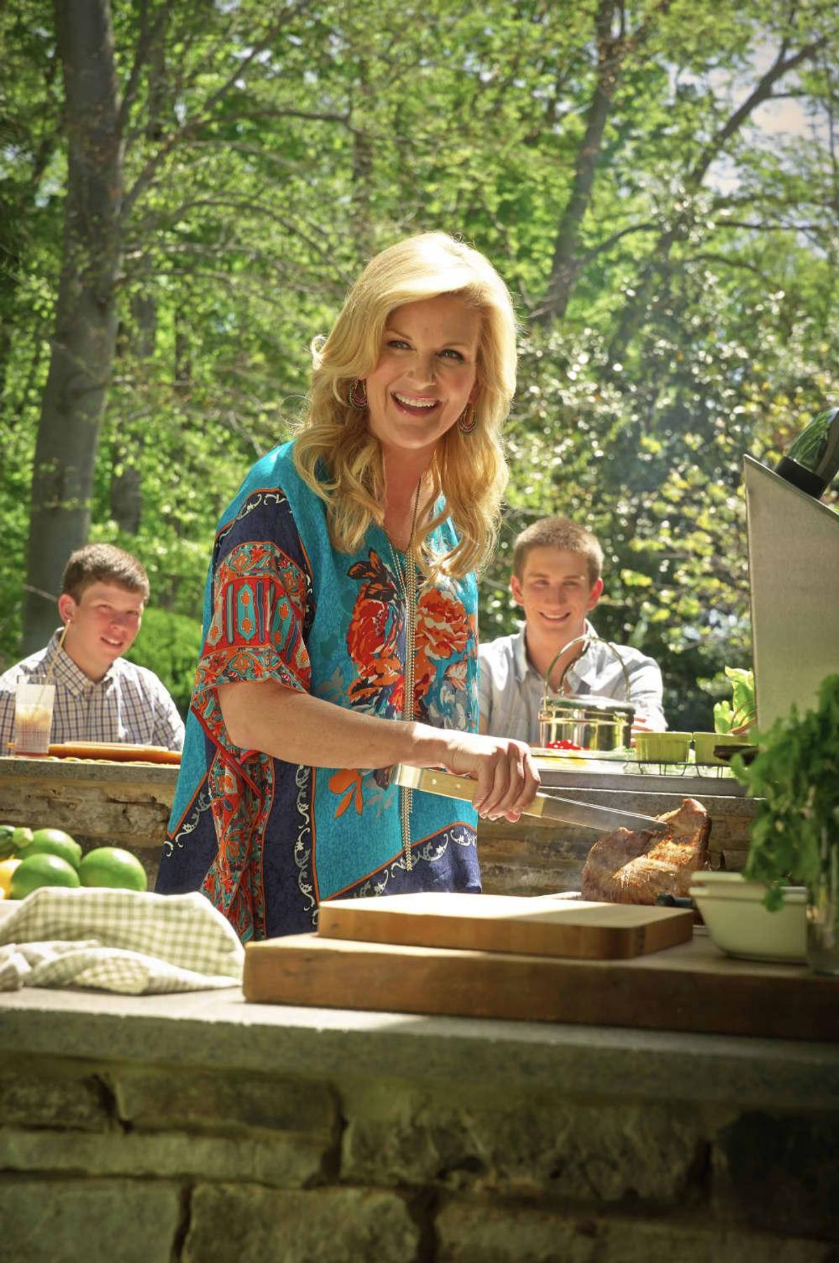 Trisha Yearwood does an outdoor barbecue. CultureMap Houston