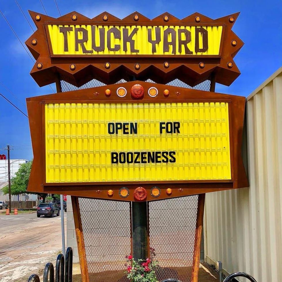 Truck Yard Houston sign