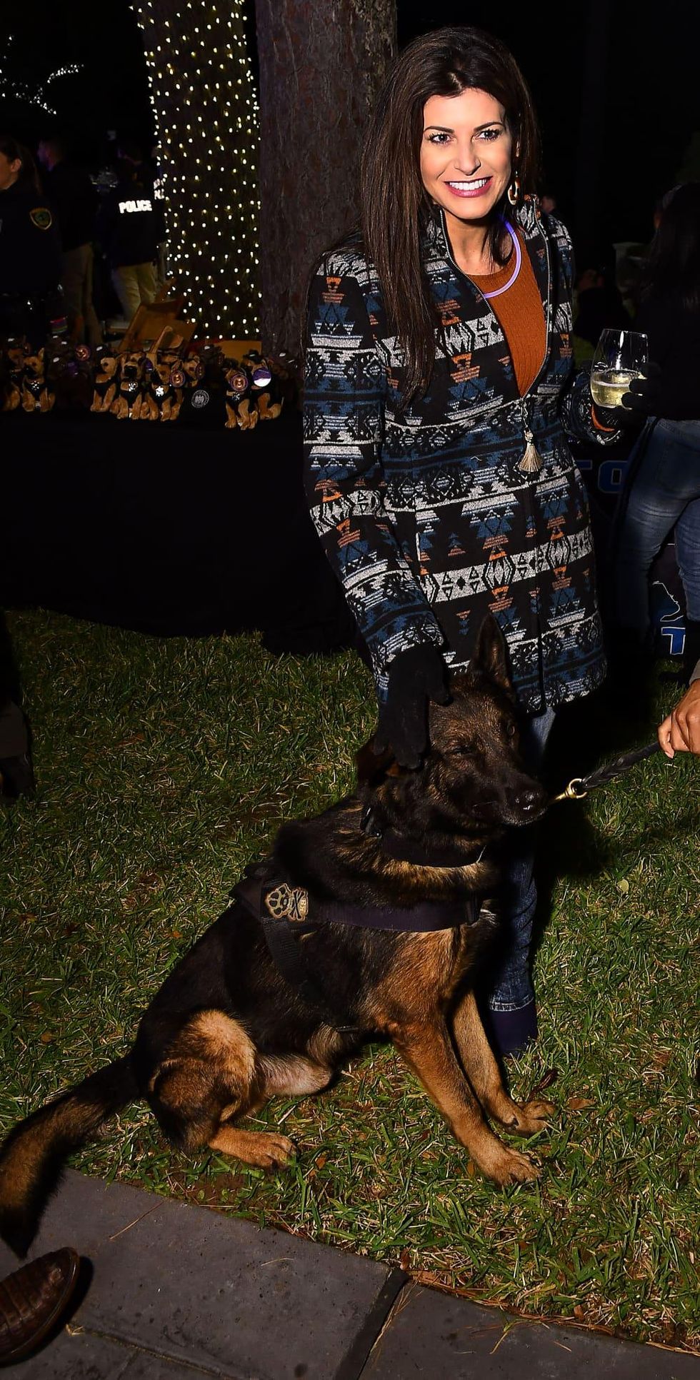 True Blue Gala 2019 Jody Merritt with HPD K-9 Officer Roki