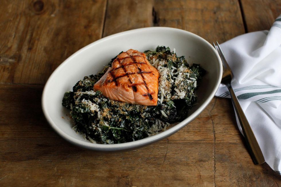 True Food Kitchen Kale and Salmon
