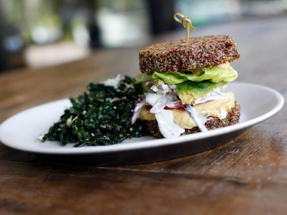 True Food Kitchen quinoa burger veggie burger