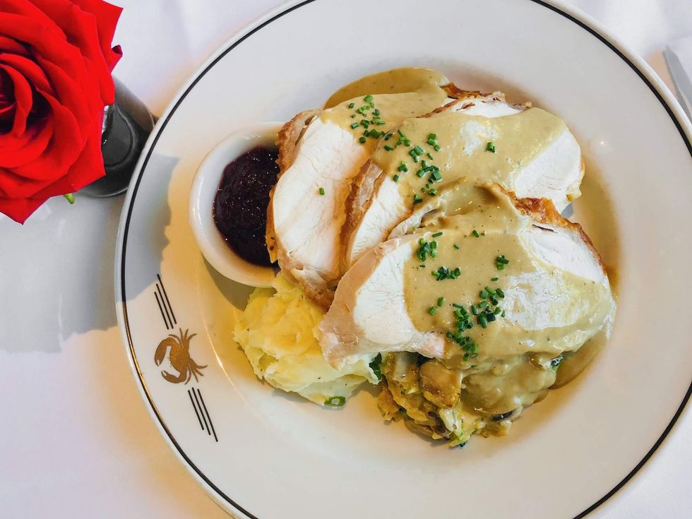 Truluck's Thanksgiving plate