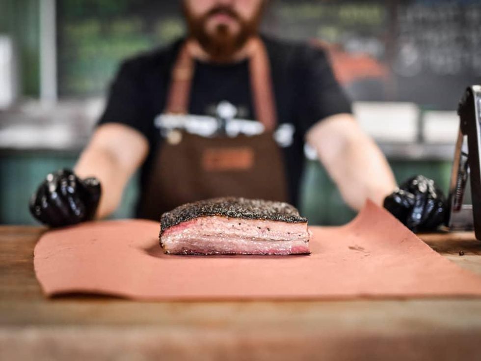 Truth BBQ brisket on paper