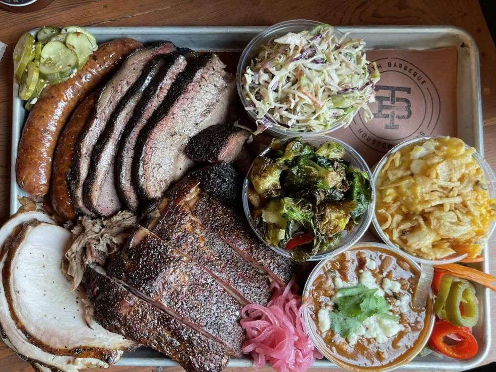 Truth BBQ tray platter