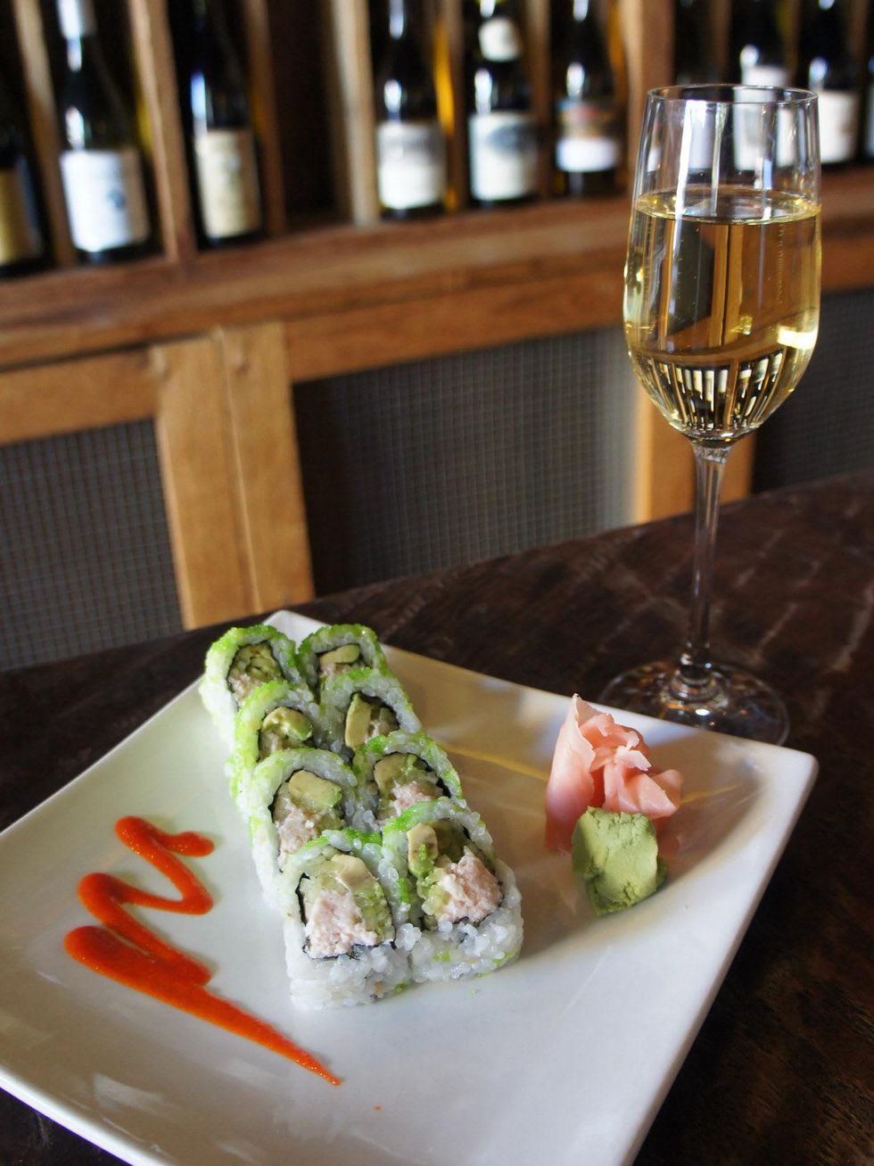 TTR, The Tasting Room, Uptown Park, crab sushi, January 2013