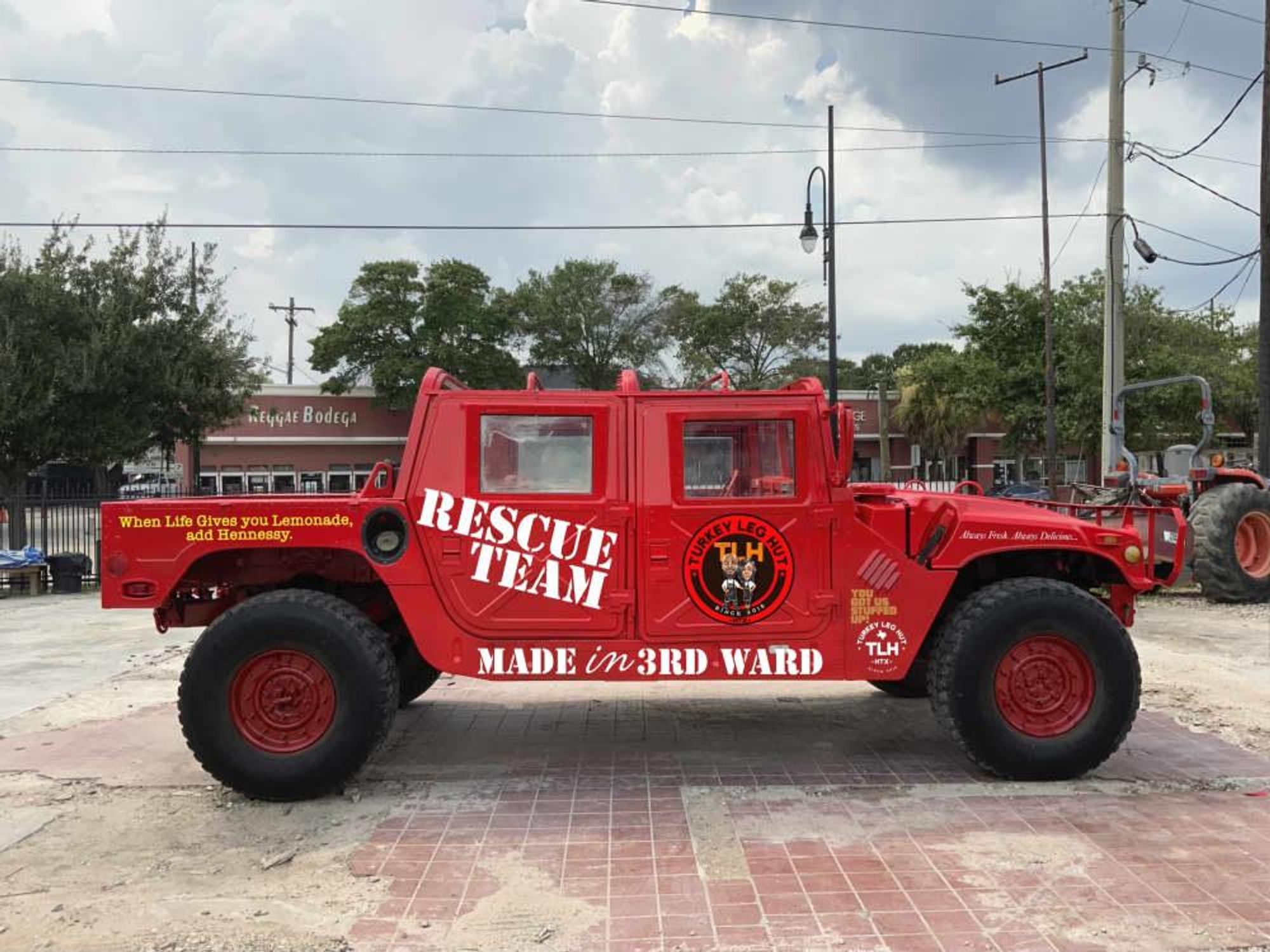 Turkey Leg Hut rescue Hummer