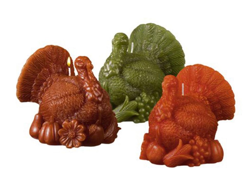 turkey-shaped candles