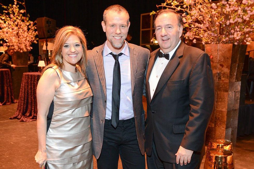 Tuts Gala 2015 Laura & Dan D\u2019Armond with Adam Pascal