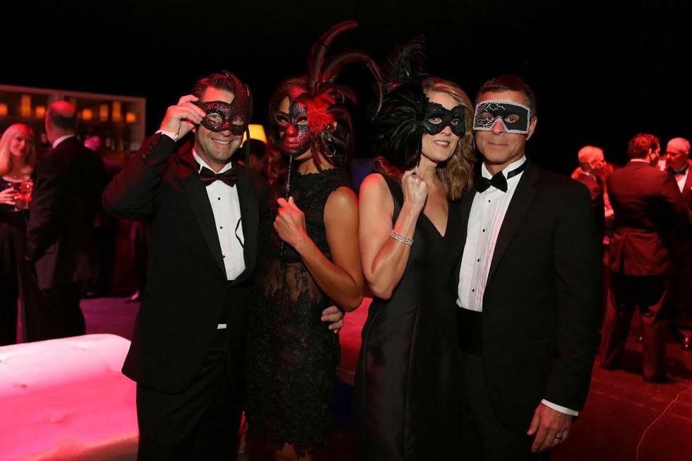 Tuts Gala 2015 Photo 11: TUTS\u2019 Chariman Greg Harper & Lisa Foronda and Molly & Greg Bobrow