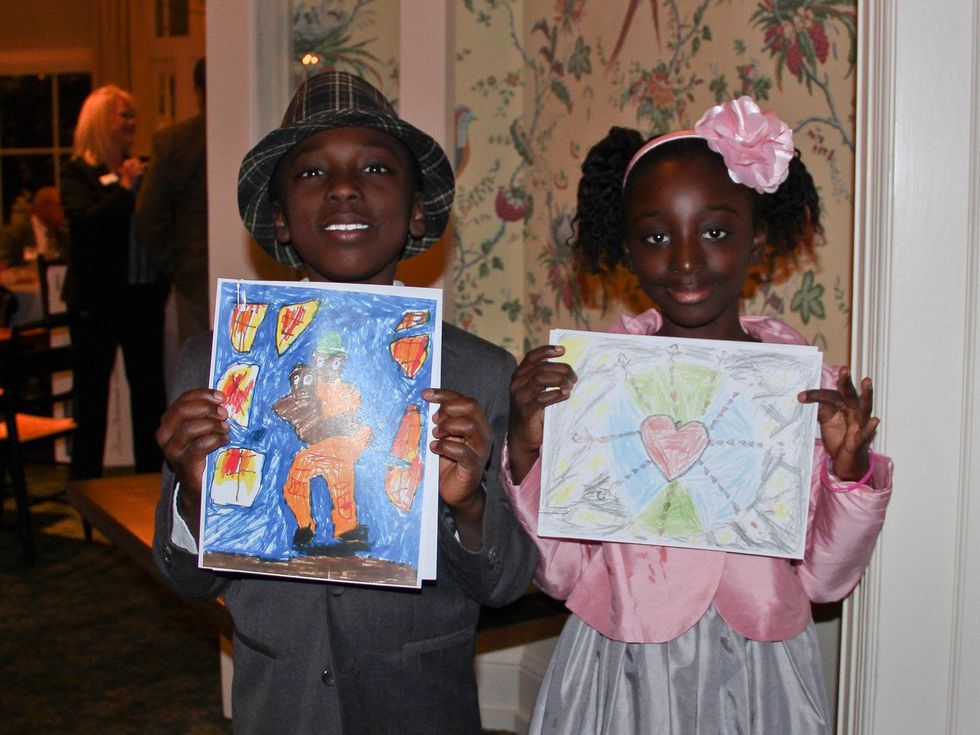 Twins Jo Jo, left, and Rebecca Kelly, both finalists in 7-10 age category