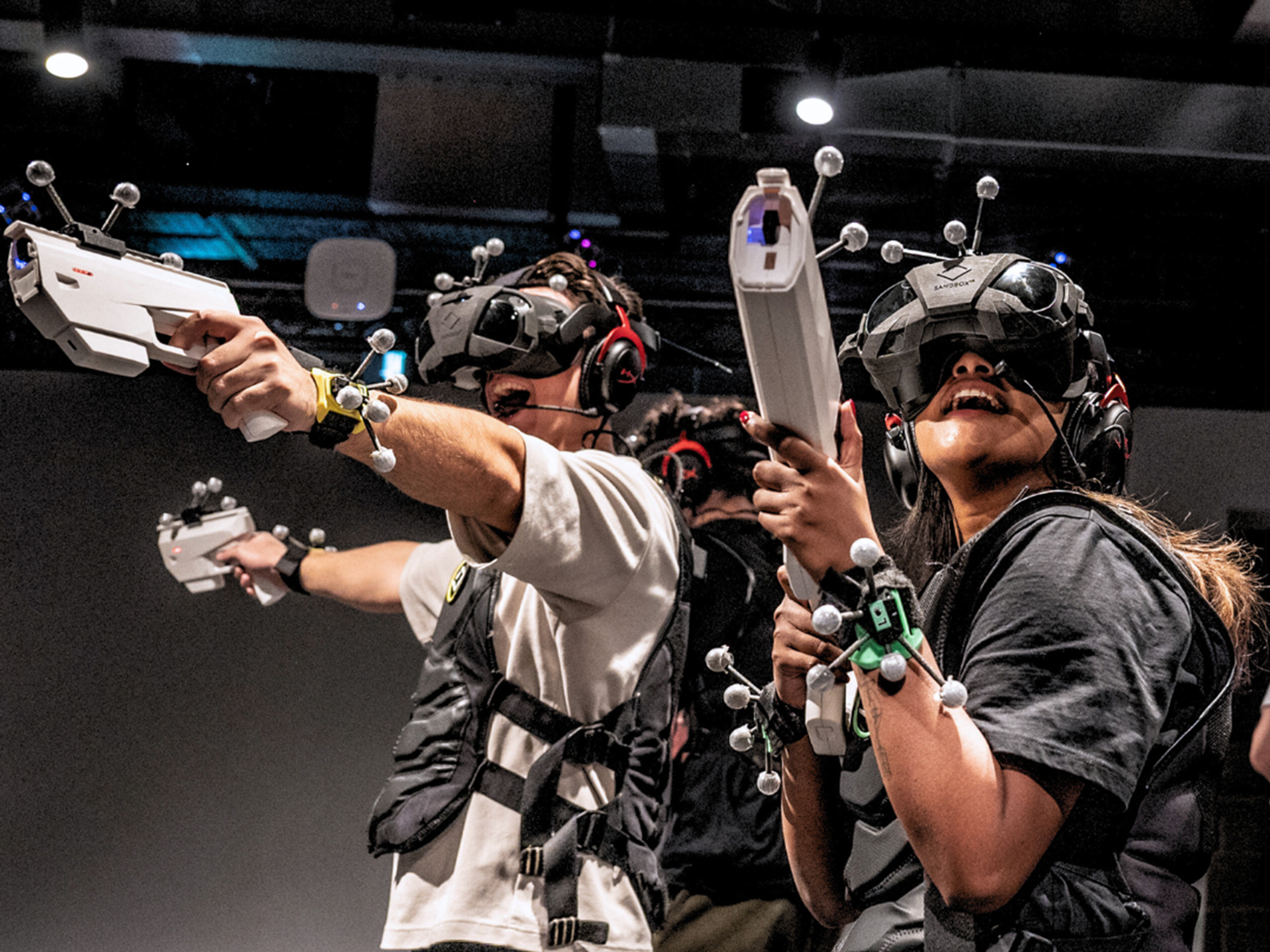 Two players at Sandbox VR