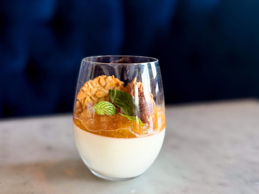 \u200bBrasserie 19's Chamomile panna cotta