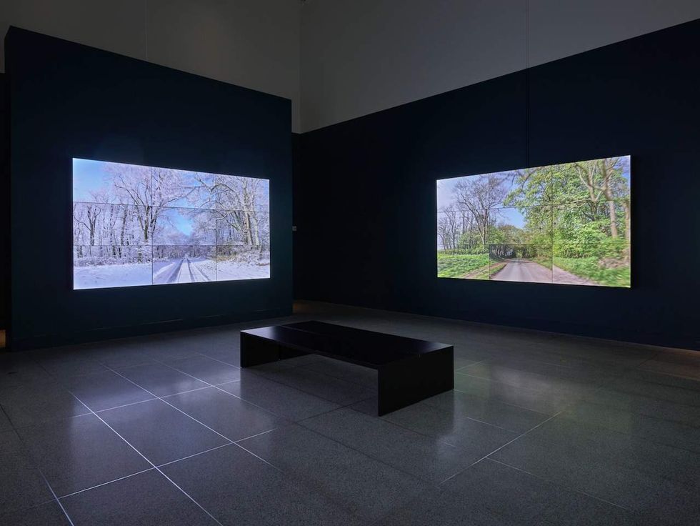 \u200bDavid Hockney's \u201cThe Four Seasons, Woldgate Woods\u201d