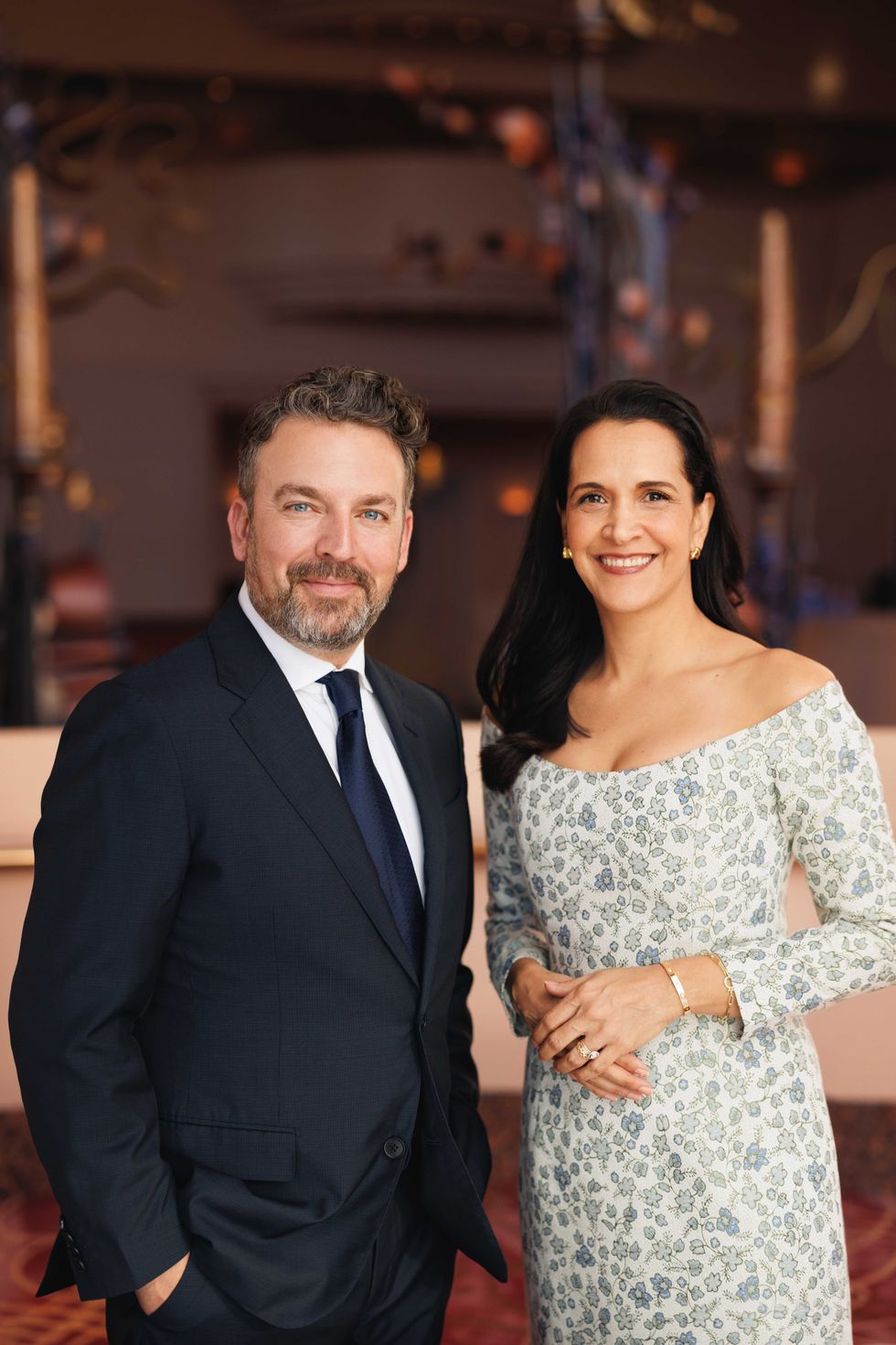 \u200bJames Gaffigan and Houston Grand Opera General Director and CEO Khori Dastoor