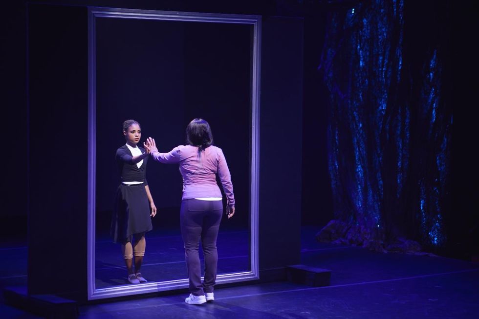 \u200bKellen Hornbuckle as Dancer Lauren and DeQuina Moore as Lauren Plumshuga