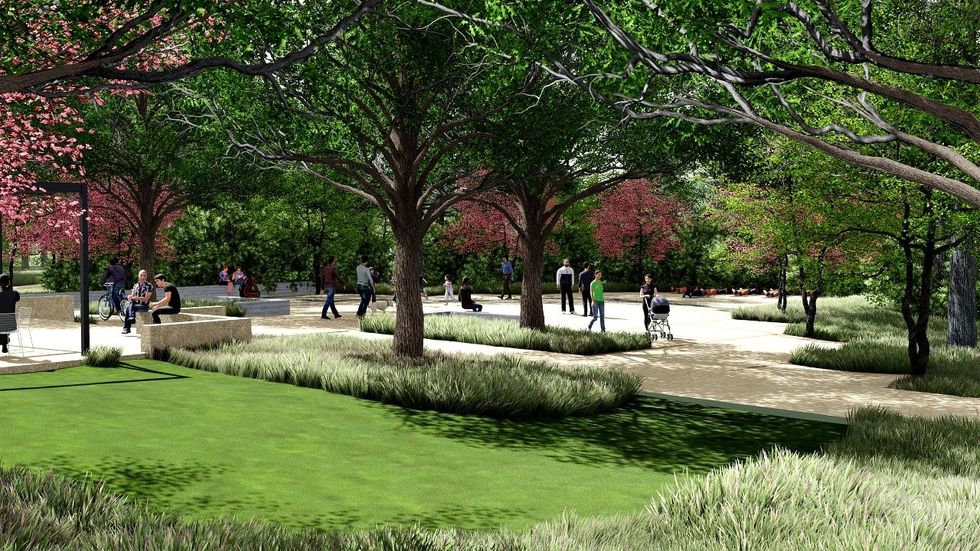 \u200bMemorial Park Running Complex Event Plaza