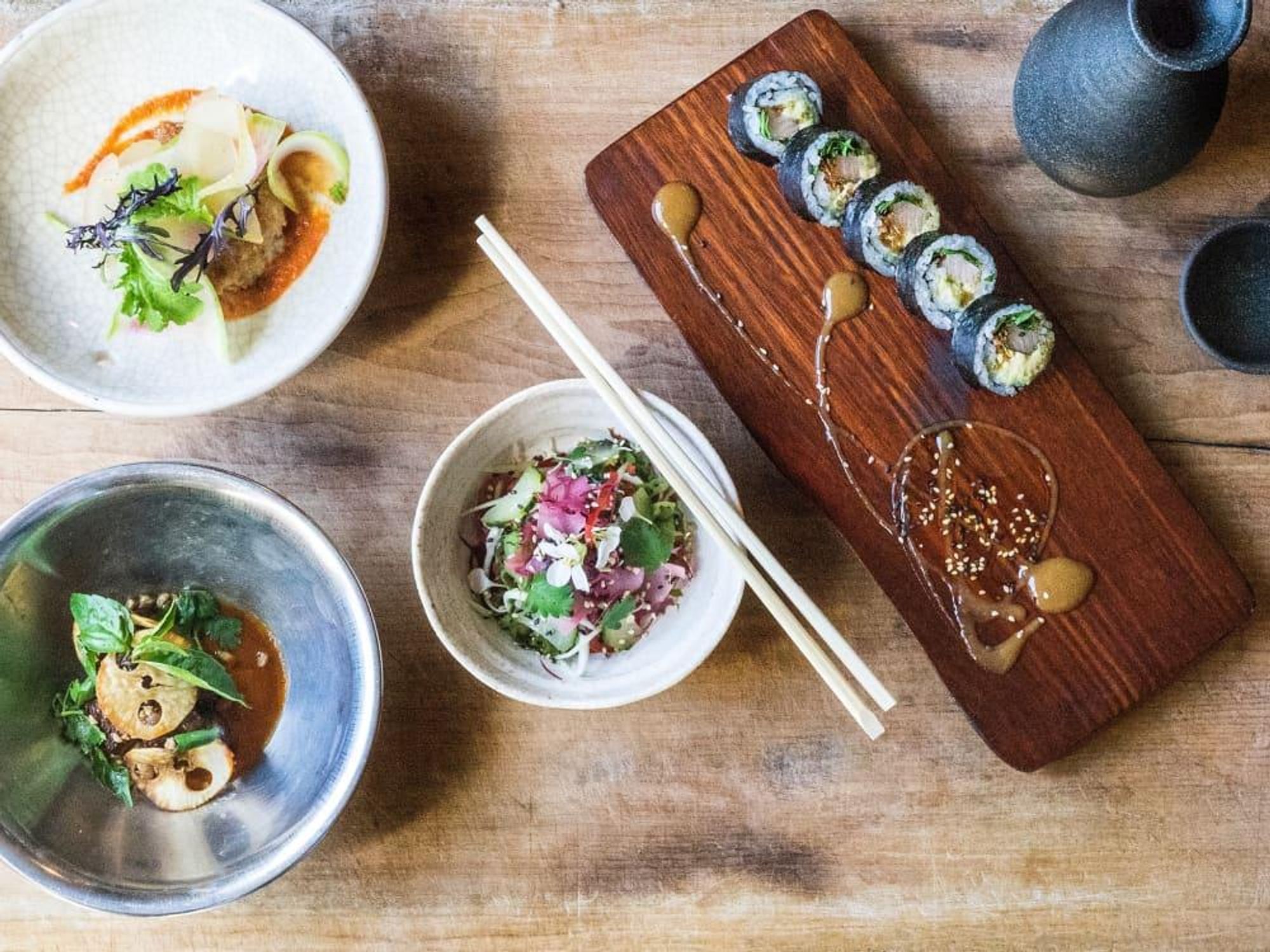 Uchi Houston sake social hour dish selection