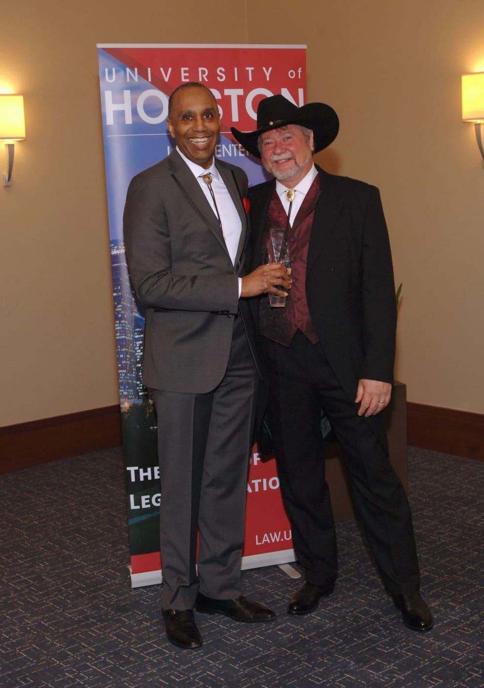 UH Law gala, April 2016, Dean Leonard Baynes, Jim Roach