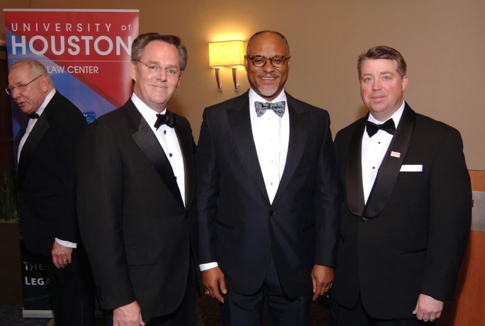 UH Law gala, April 2016, Warren Harris, Jarvis Hollingsworth, Richard Whiteley