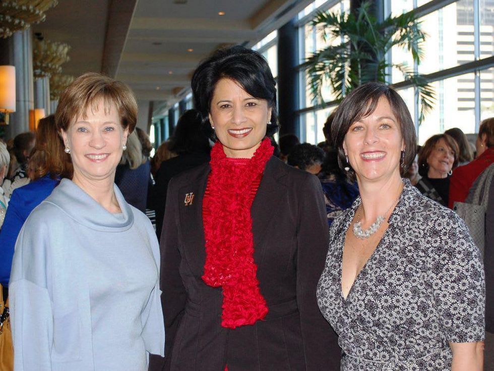 UH Women's Studies Table Talk luncheon, March 2013, Lisa Holderman, Renu Khator, Susana Monteverde
